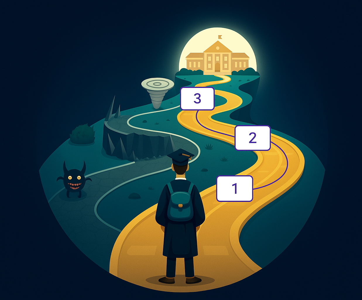 Illustratie van de persoonlijke roadmap